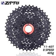 ZTTO MTB 8 Speed Cassette Freewheel - Black 11-40t