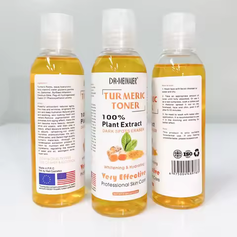 Turmeric Facial Toner Natural Plant Extract Hydrating Calming Skin Care Essence Vitamin C Nourish Sk