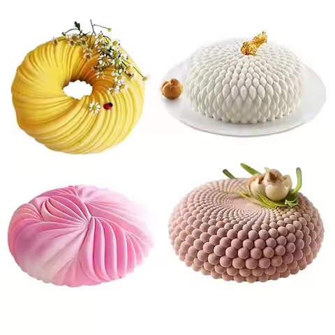 32 Patterns Silicone Molds for Mousse Cake DIY Homemade Baking Molds Chocolates Candy Mould