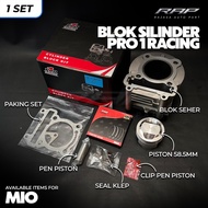BORING BORE UP MIO 58.5mm BLOCK SEHER MIO OLD SMILE NOUVO 5TL 58.5mm HIGH DOME PISTON PRO 1 RACING