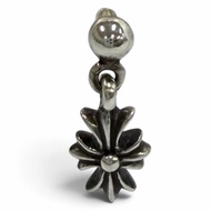 成色極佳 ★ CHROME HEARTS Tiny ECH Plus 925 14K 金水滴耳環（單隻），14K 金耳針，925 純銀耳扣，重 1.2 克，女士款，附贈收納袋