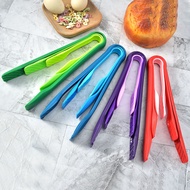 3pcs food tongs plastic food tongs colorful non-slip bread tongs set salad tongs cake tongs steak to