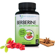 TAMBAHAN YANG DISYORKAN DOKTOR Berberine dengan Kayu Manis Ceylon - 1200mg Berberine & 100mg Kayu Ma