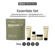 Goteskin Essentials Set - Cleanser | Toner | Moisturizer | Pencuci Muka | Krim Muka | Korean Travel 
