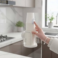 FAMY Plastic Water Cup Holder for Paper Cups 7oz 9oz Capacity 20 to  Wall Mounted Ra Office Desktop 