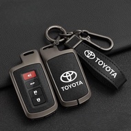 Zinc Alloy Car Key Cover Shell Fit for Toyota Prius CHR Aygo Corolla Yaris RAV4