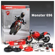 1:12 Assembling Ducati Yamaha Honda Diecast Alloy Motorcycle Display Model Car Fans Favorit Collection Christmas Gift