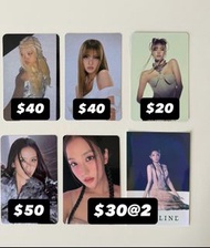 放 Blackpink Deadline Jisoo Lisa周邊小卡