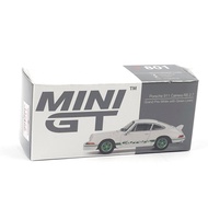 Mini GT 801 Porsche 911 Carrera RS 2.7 Grand Prix White with Green Livery 1/64 (Box/Blister) Đồ chơi