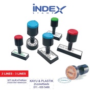 CUSTOM MAKE INDEX STAMP 2 LINES - 3 LINES COMPANY CHOP