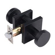 Black Door Knob with Deadbolt Adjustable Design Simple Installation Heavy Duty Modern Front Door Han