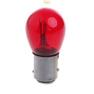 Fair DC 12V 5W Motorcycle Braking Light Bulb Indicator Lamp Stop Light Red Glass