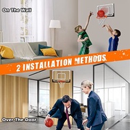 Over the Door Basketball Hoop Mini Basketball Hoop with Ball for Kids Adults Bedroom Basketball Hoop