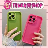 [ Yes ip 15 ] TPU ip case with basic neon pink - outstanding neon green ladder border for ip - TENCA