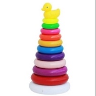 Children's EDUCATIONAL TOYS STACKING DONUT RINGS SINGING TOYS JUMBO RINGS CONTENTS 12 and 7
