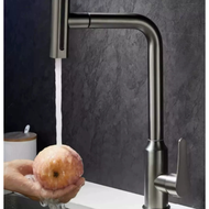 SUS 304 Kran Angsa Fleksibel Stainless Keran Wastafel Dapur Putar 360 ° 4 Kran Air Cuci Piring