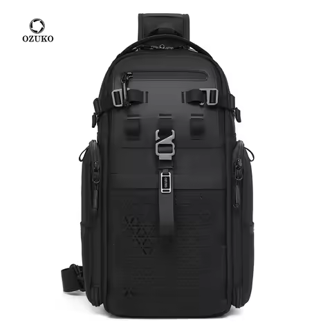 OZUKO crossbody bag outdoor hiking waterproof sports bag casual shoulder large capacity portable che