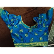 sky blue saree blouse code 125