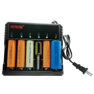18650 Six Slot Lithium Battery Charger 14500 16340 Flashlight Charger Rechargeable In Both Directio