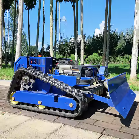 Customized RC Lawn MowerSmall Robot Grass Cutter Cutting Width 500mm Remote Control Crawler Mower