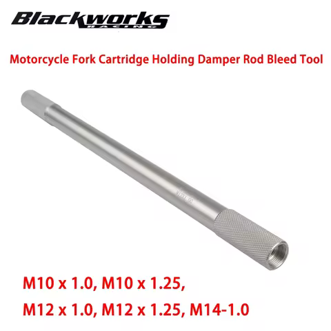 M10x1.0 M10x1.25 M12x1.0 M12x1.25 M14x1.0 Motorcycle Fork Cartridge Holding Damper Rod Bleed Tool Fo