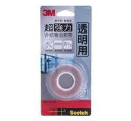 3M - VHB超強力雙面膠帶-透明專用, 12mm x 1.5m, V1905