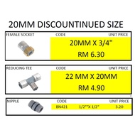 BUTELINE PB COLD HOT PIPE & FITTINGS 18MM  20MM 22MM 28M NIPPLE REDUCING TEE FEMALE SOKET