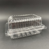 Benxon OPS-C13 Plastic Tray with Lock [ 50pcs± ] Bakery Disposable Plastic Clear Food Box - Bekas Ma