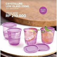 Crystalline low glass 230ml tupperware