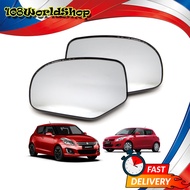 เนื้อเลนส์กระจก ข้าง ขวา+ซ้าย ใส่ Suzuki Swift ปี 2012 - 2017 Suzuki ขนาด 13.5x0.5x17.5 จำนวน 2 Pi