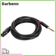 DARBEMY Microphone Cable, Multilayer Shielding /9.8ft 3PIN XLR Female To 1/4 Inch 6.35mm Cable, Univ