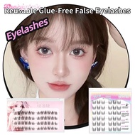 Glue Free Lash Clusters Eyelashes Press-on Lashes Individual Lash Extension No Glue Needed Natural