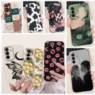 Casing Samsung A56 Case Samsung A36 Soft TPU Silicone Cow Print Aesthetic Back Cover Samsung Galaxy 