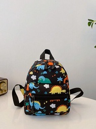 Mochila De Nylon Impresa Con Dibujos Animados De Dinosaurios Para Niñas, Con Patrón De Unicornio, Mini Mochila Linda