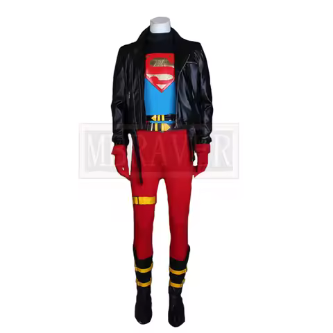 Superhero Kon El Conner Kent Superboy Cosplay Costume Halloween Christmas Party Uniform Custom Made 