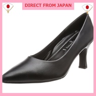 Romeo Valentino Women's 7cm Pointed Toe Heels, 3E Width, PU Leather, Black - Model VB2306