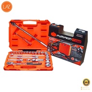 ชุดลูกบ๊อกซ์ 1/2 นิ้ว พร้อมด้ามขัน PUMPKIN รุ่น 40263 (ชุด 27 ชิ้น) สีส้ม - ดำ   ฿฿฿ ฿฿฿ ฿฿฿ (โปรโมช