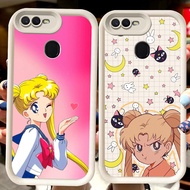 H112 Sailor Moon White Casing for OPPO F9 A12s A5S A1K A5 A3S A12E A7 A12 F7 F5 Pro A11K