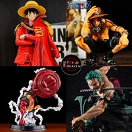 🔥READY STOCKS🔥 ONE PIECE ZORO LUFFY GEAR 4 ACE GK COPY RESIN FIGURE  索隆 艾斯 路飞四挡猿王枪 🔥✨