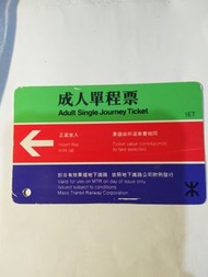 香港地鐵 MTR KCRC  地鐵車票 成人單程票 保濟丸廣告