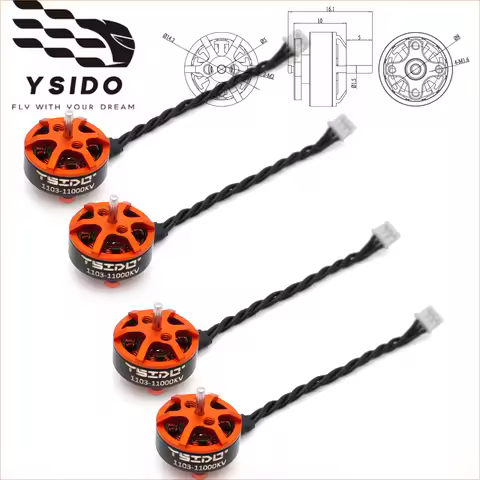 4PCS 1103 8500/11000KV 1-2S Brushless Motor 1.5mm Shaft for Gemfan HQprop Propeller Tinywhoop Pavo20