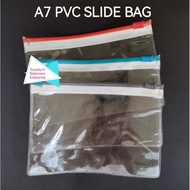 A7 Transparent Zip Bag (90mm X 125mm)