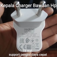 Kepala Charger Realme/batok Casan Realme/Adaptor Charger Realme Original Bawaan Hp/Copotan Hp