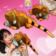 BCT✨Green Iguana Plush Toy Realistic Iguana Stuffed Animal Doll Lifelike Reptile Plushie Soft Iguana
