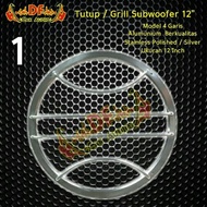 Tutup Subwoofer 12inch RAM Grill Stainless PER PCS