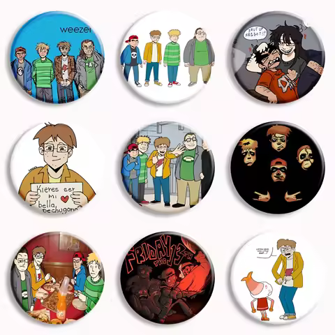 Eltingville Club Anime Soft Button Pin Jerry Stokes Bill Funny Meme Brooch Badge Bag Decor Accessori