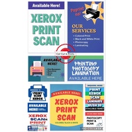 Laminated Waterproof Signage Xerox | Print | Scan | Laminate | Rush ID | Photo Print | Business Sign