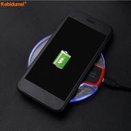 Kebidumei Qi ที่ชาร์จไร้สาย,แผ่นชาร์จเร็ว LED สำหรับ Samsung Lumia LG HTC สมาร์ทโฟน
