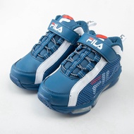FILA Children Air Cushion Basketball Shoes Blue White 3-B415W-311