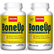 Jarrow Formulas BoneUp - 360 Capsules, Pack of 2 - Micronutrient Formula for Bone Health - Includes 